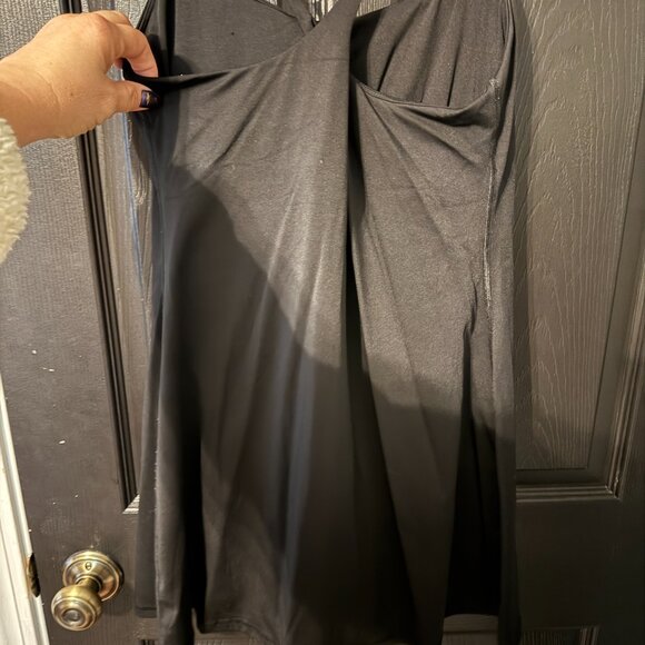 Womens Basic Black Tank Dress/Skort Stretch Black Medium - Picture 4 of 4